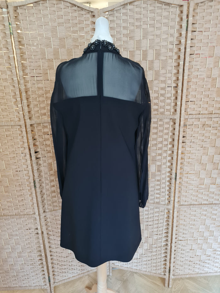 Ted Baker Black Beaded neck Dress 3