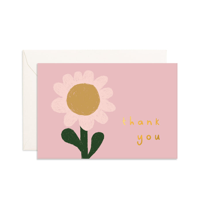 Thank You Sunflower Mini Greeting Card