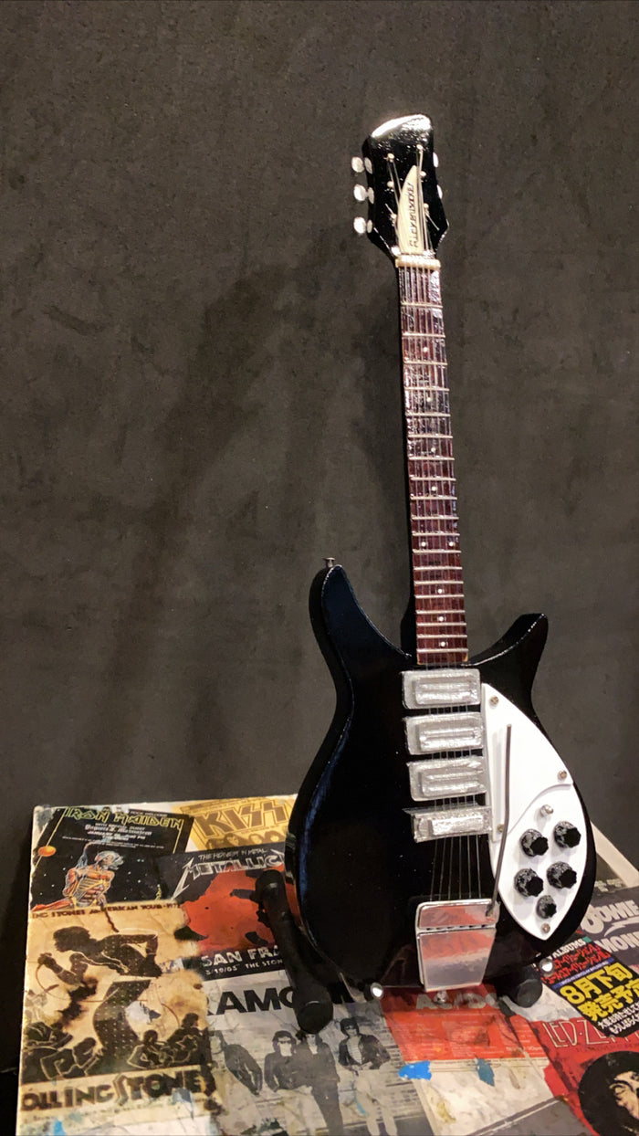 The Beatles John Lennon - 1963 Rickenbacker 325 Jetglo Miniature Guitar