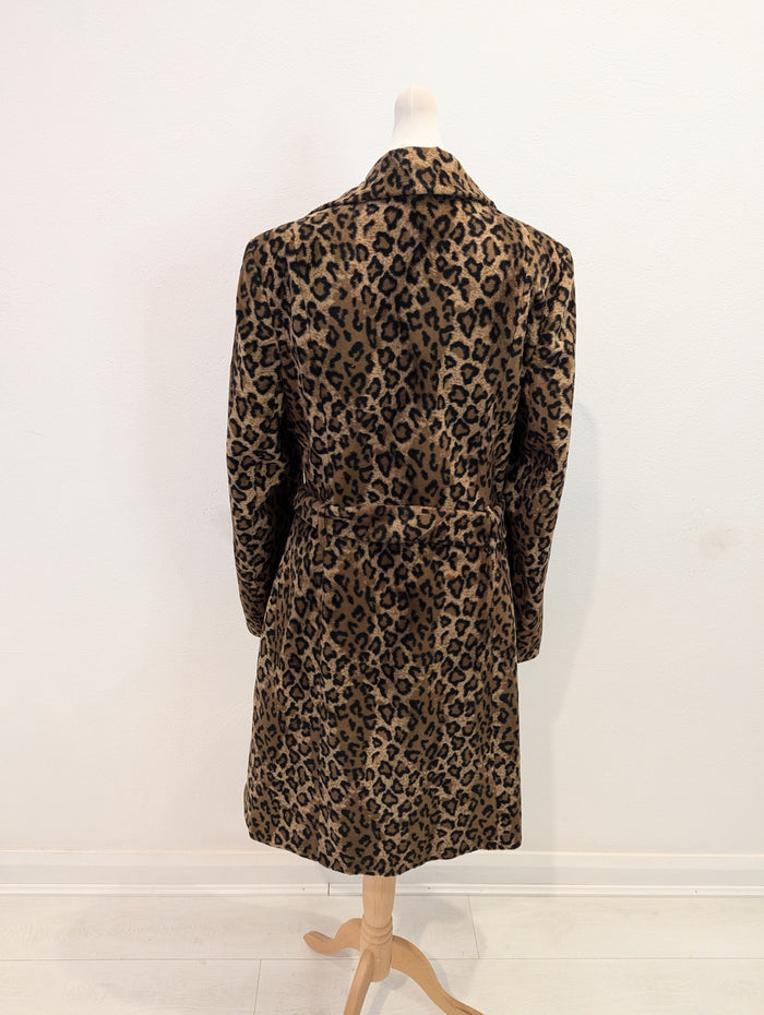 Topshop Leopard Faux Fur Coat 10