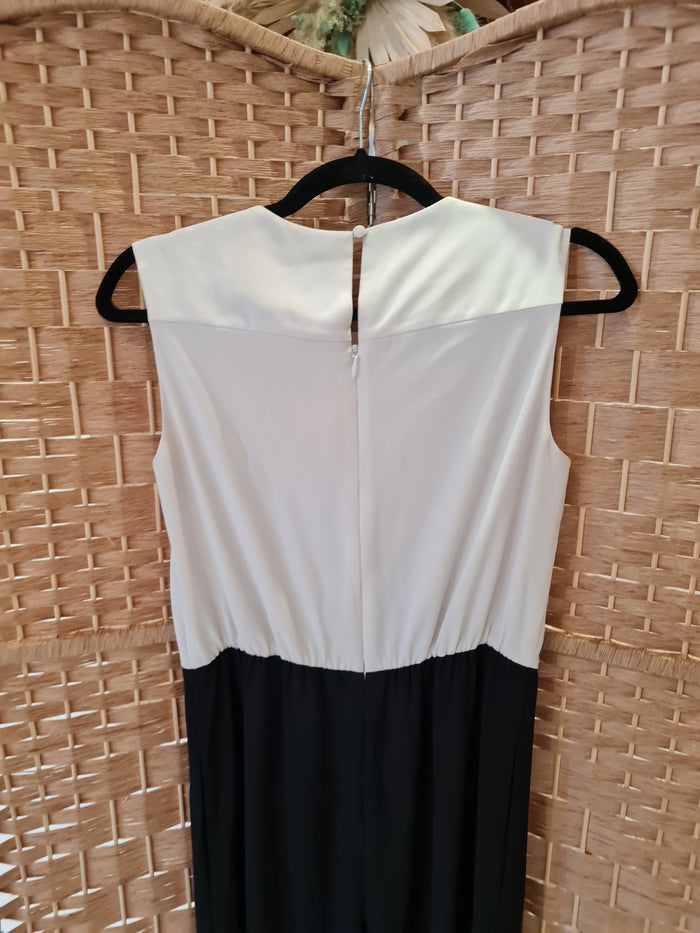 Vince Camuto black/white jumpsuit S