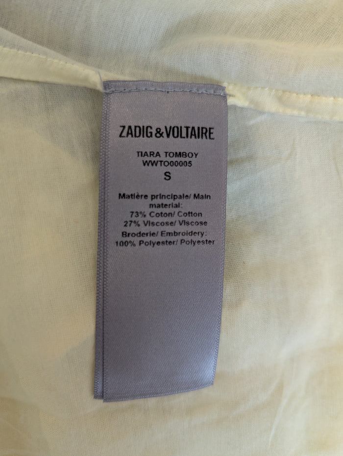 Zadig & Voltaire Tiara Lemon top S