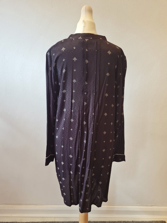 Zara Black & White Smock Dress Size S (New£39.99)