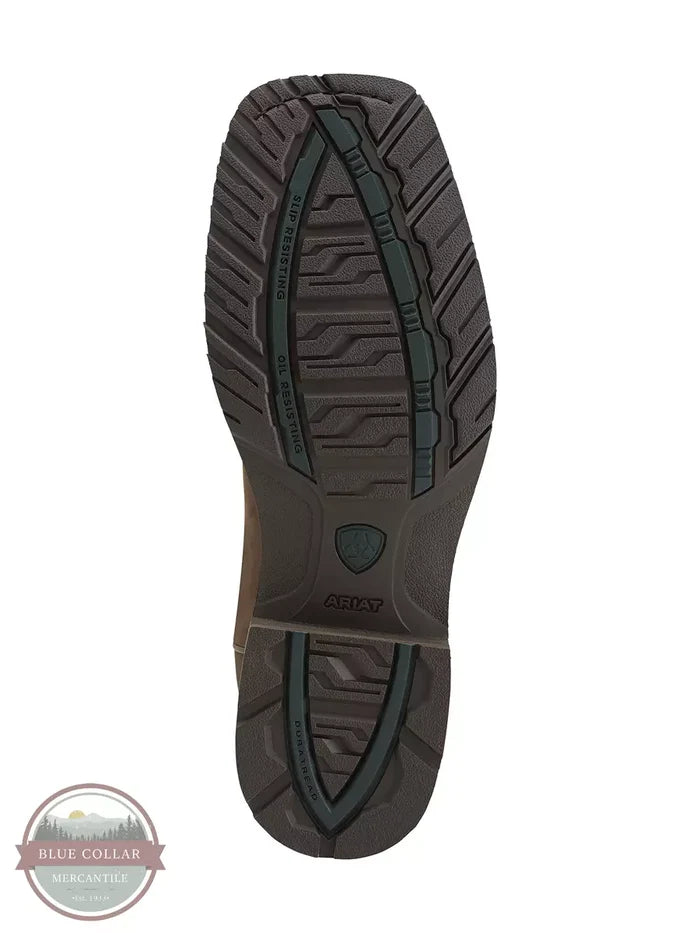 Ariat 10014067 Hybrid Rancher Waterproof Western Boot in Oily Distressed Brown Sole View