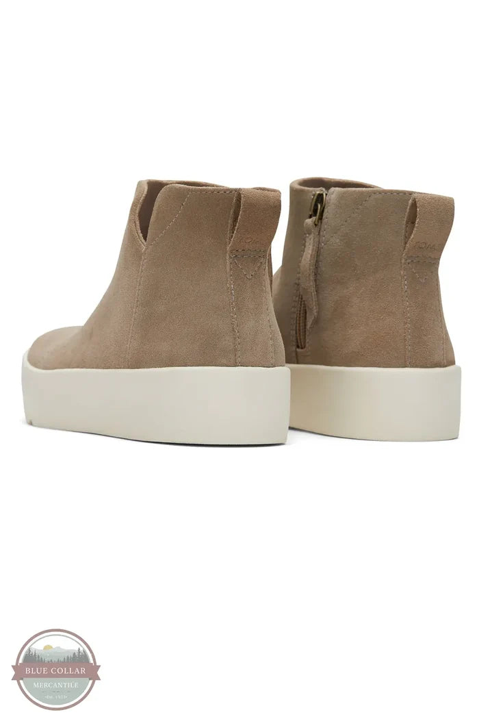 TOMS 10021068 Verona Mid Platform Sneaker back heel view
