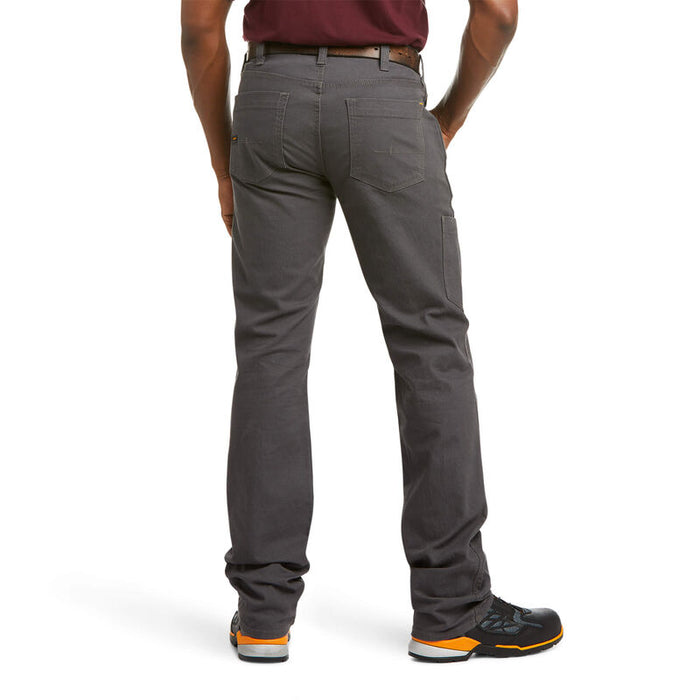 Ariat 10030250 Rebar M4 Low Rise DuraStretch Made Tough Stackable Straight Leg Pant, Rebar Grey