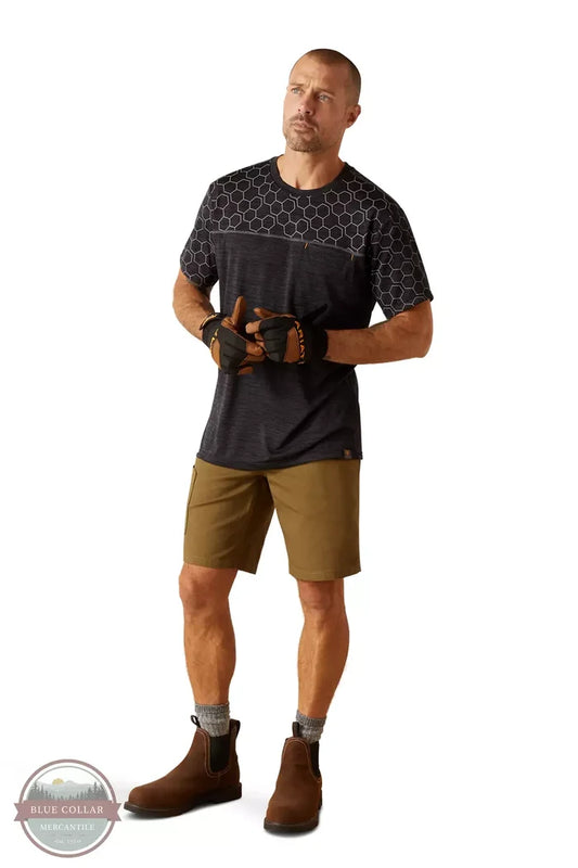 Ariat 10048976 Rebar Evolution Reflective Short Sleeve T-Shirt Full View