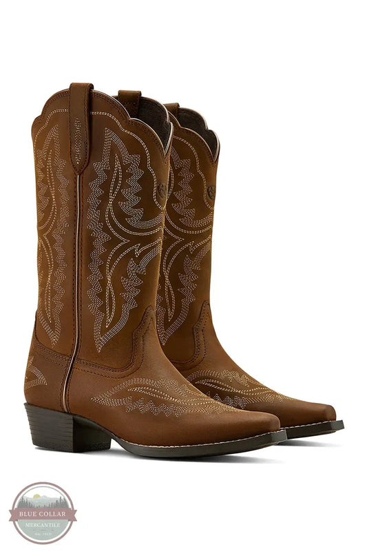 Ariat 10061138 Youth Casanova Distressed Brown Western Boots, pair