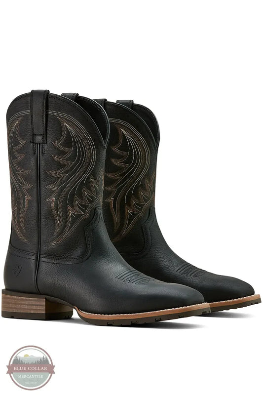 Ariat 10061277 Hybrid Rancher Jasper Western Boots in Black, pair
