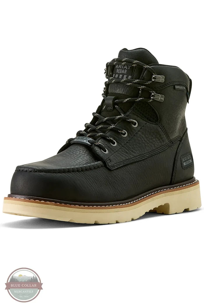 Ariat 10063920 Rebar Lift 6" Black Waterproof Composite Toe Work Boot other side view