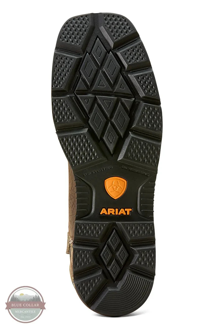 Ariat 10074211 Groundbreaker Antler Waterproof Wide Square Toe Work Boot bottom sole view