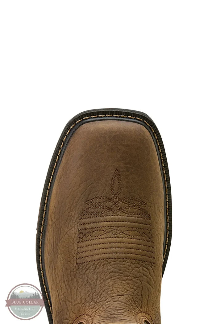 Ariat 10074211 Groundbreaker Antler Waterproof Wide Square Toe Work Boot wide toe view