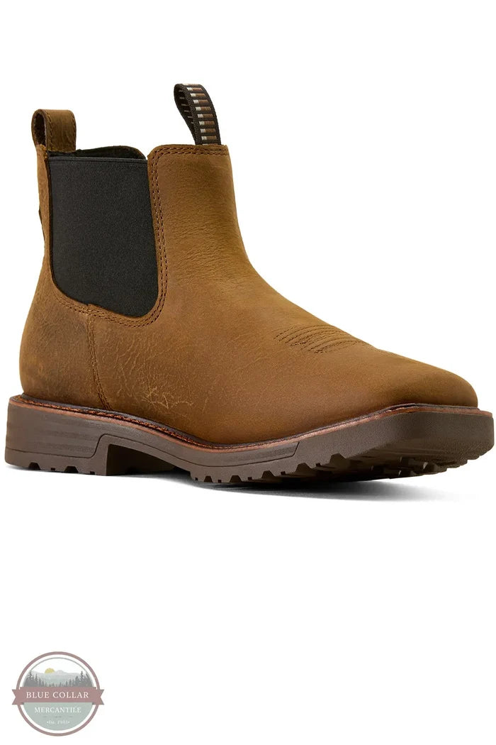 Ariat 10074285 Activator Chelsea Wide Square Toe Work Boot in Rye Brown medial view