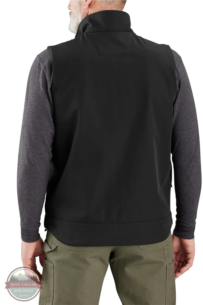 Carhartt 106439-N04 "Galesburg" Rain Defender Relaxed Fit Softshell Vest in Black, Back View