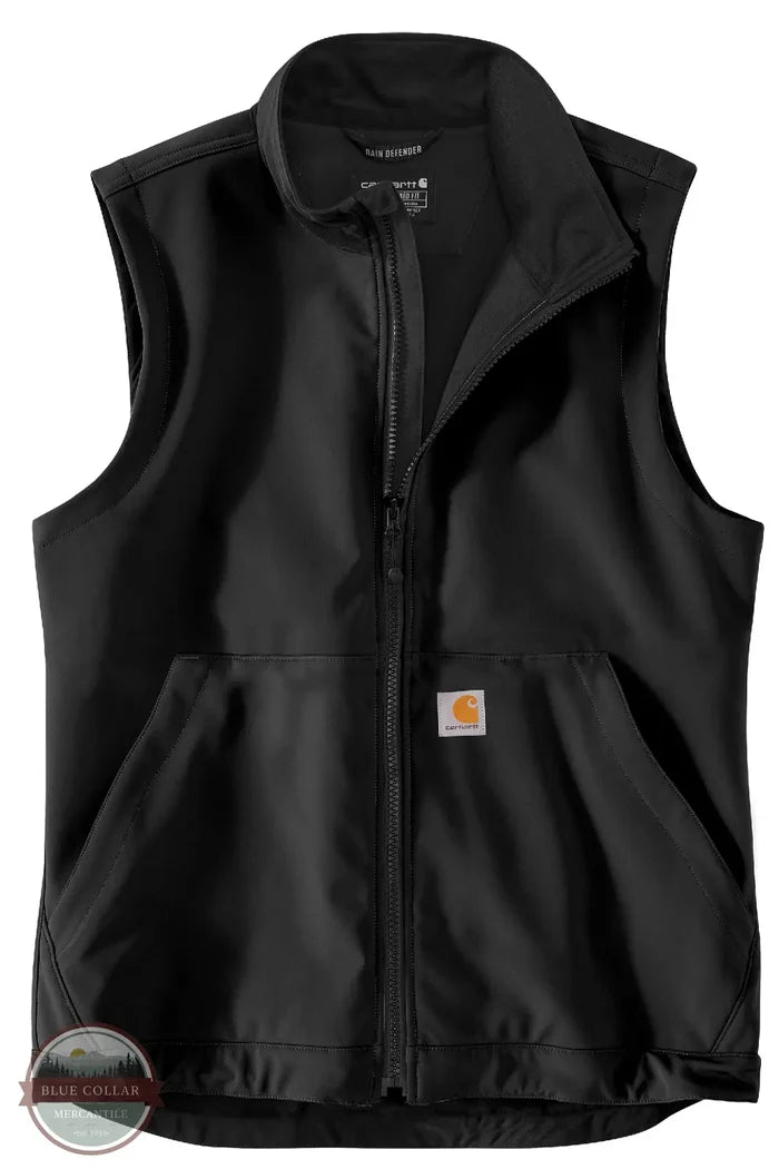 Carhartt 106439-N04 "Galesburg" Rain Defender Relaxed Fit Softshell Vest in Black
