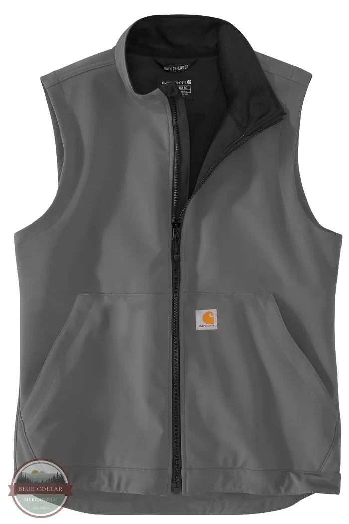 Carhartt 106439-sTL "Galesburg" Rain Defender Relaxed Fit Softshell Vest in Steel Grey