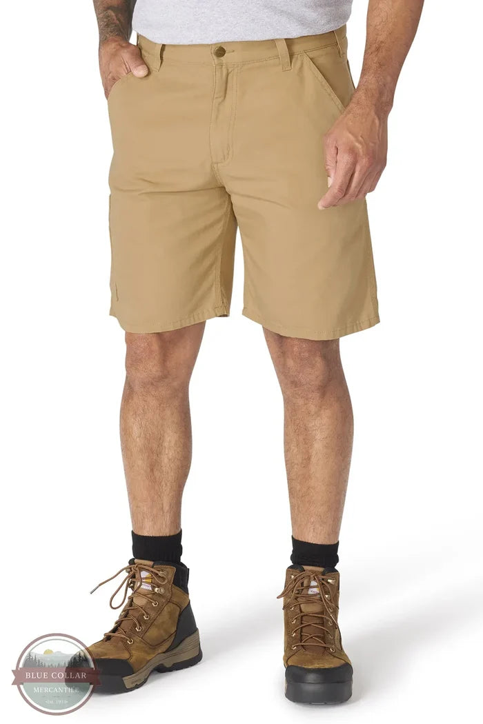 Carhartt 107420-DKH Loose 9" Stateline Shorts in Dark Khaki front view