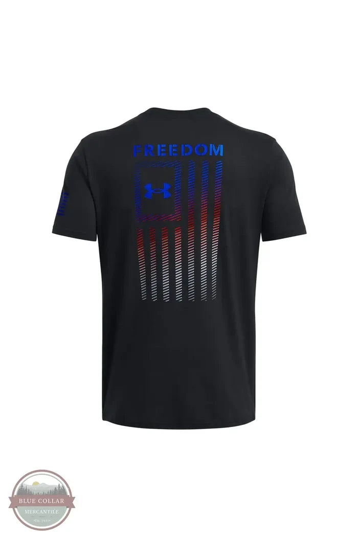 1382973 Short Sleeve Freedom Flag Gradient T-Shirt