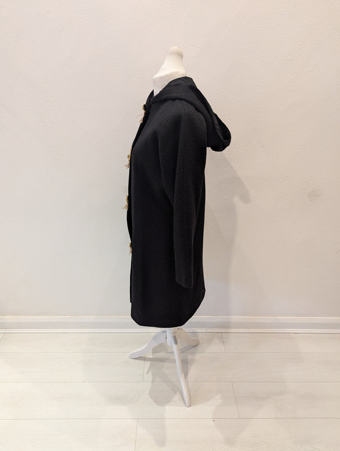 2 Wins Black Butterfly button Jacket Small