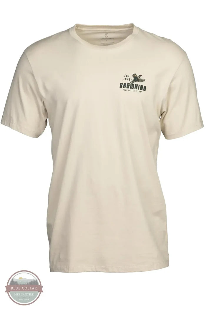 Browning Rooster T-Shirt in Bone front image