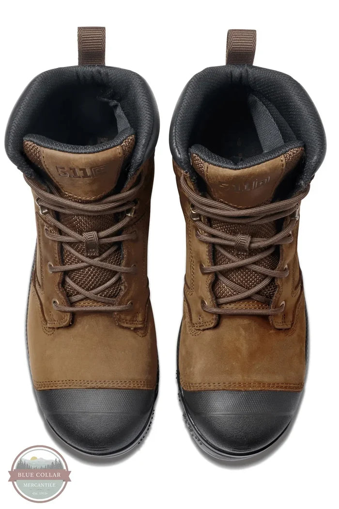 5.11 Tactical 1820043 Crew 6" Carbon Safety Toe top view of boots