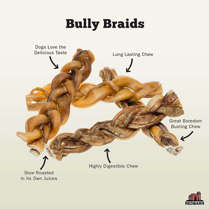 Descriptions of 6" Thick Braided Bully Stick