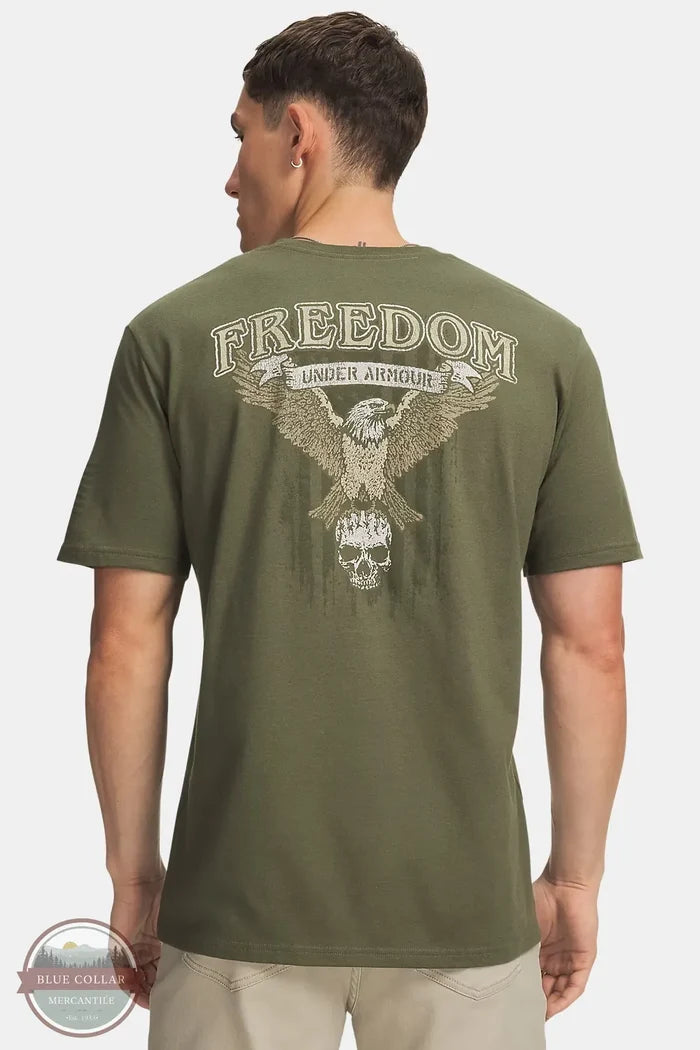 Under Armour 6013375-390 Men's UA Freedom Eagle Short Sleeve T-Shirt back view