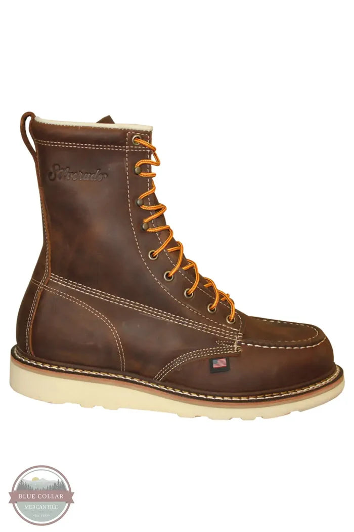 7781ST Silverado Moc Toe 8 Inch Safety Toe Wedge Sole Boot, outside