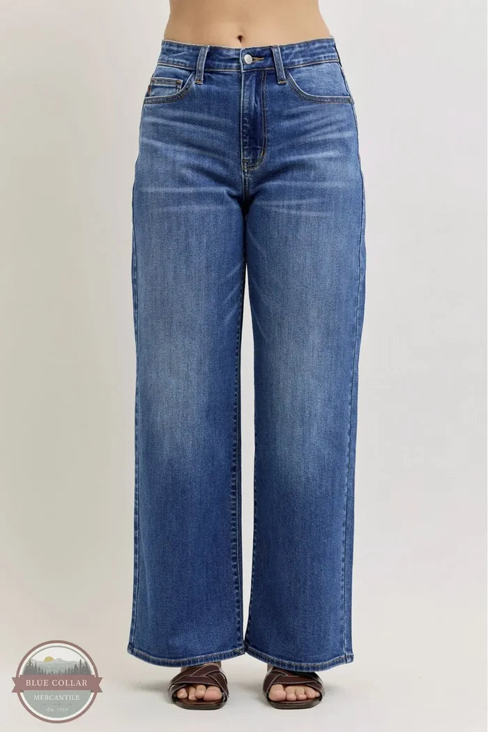Judy Blue 82689REG High Waisted Wilhelmina Baggy Jeans front view