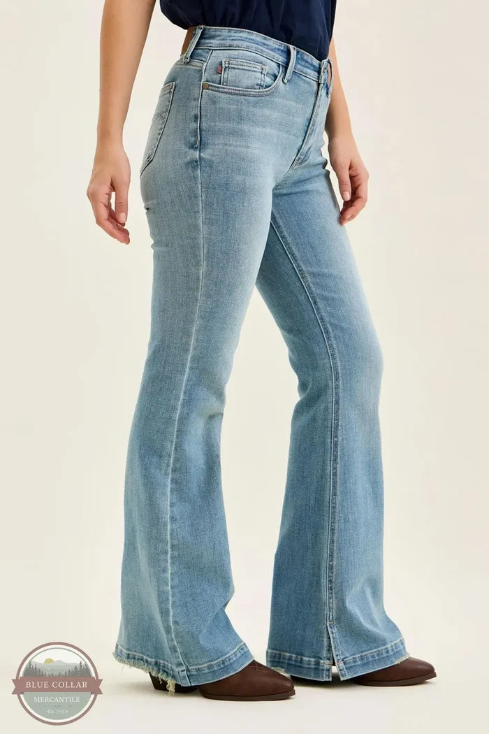 Judy Blue 82718REG Mid Rise Flare Jeans right side view