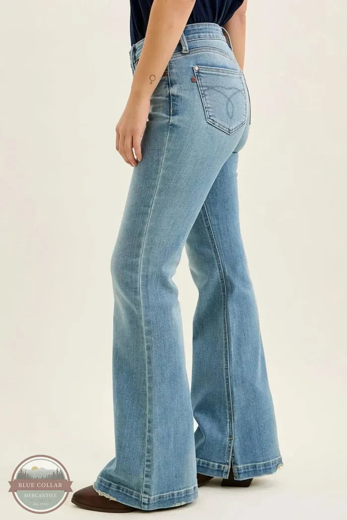 Judy Blue 82718REG Mid Rise Flare Jeans left side view