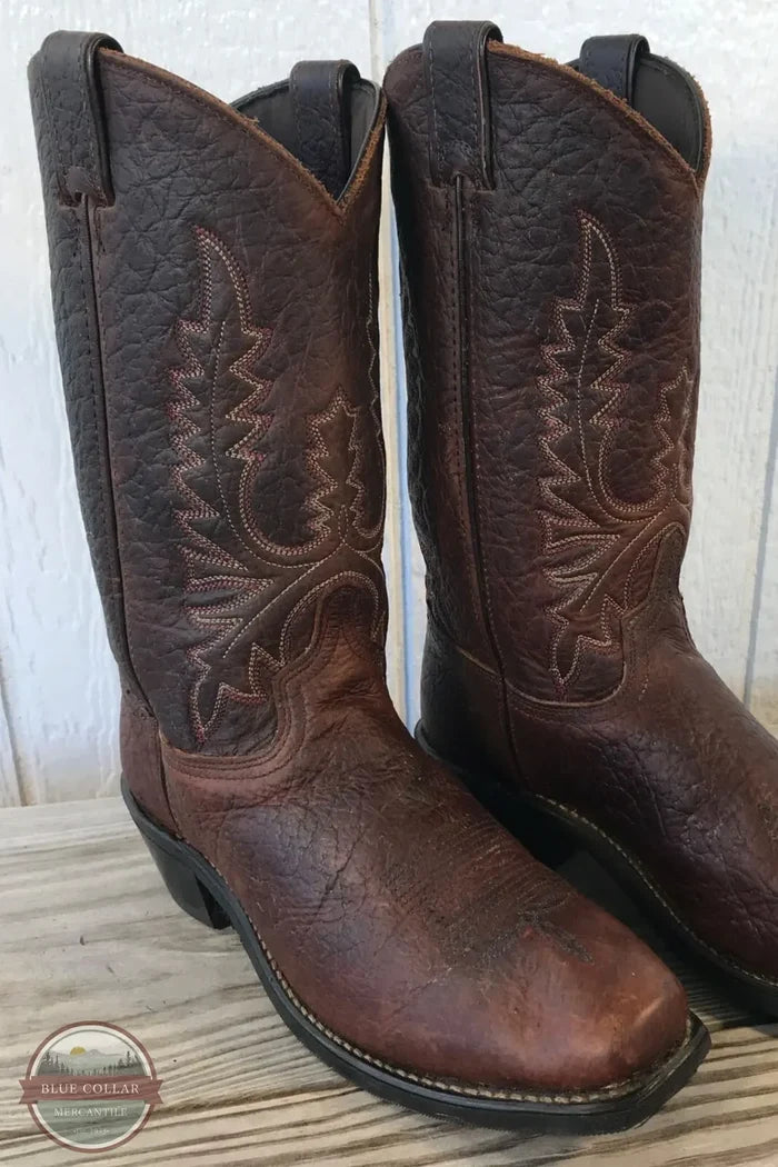 Abilene 9077 Genuine Bison Leather Snip Toe Western Boot main view
