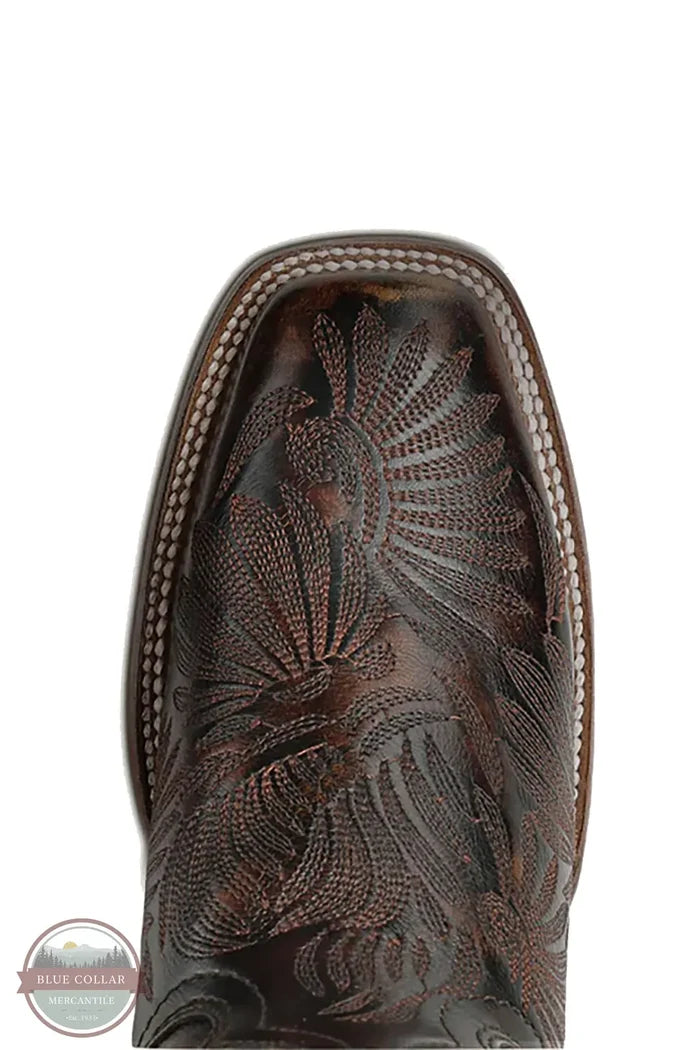 Corral A4848 - Women's Black Honey Floral Petal Embroidery Square Toe Cowboy Boots square toe view