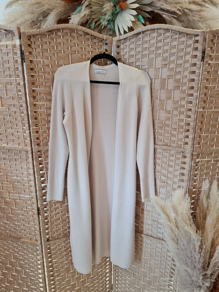 Abercrombie & Fitch Cream Long Cardigan New