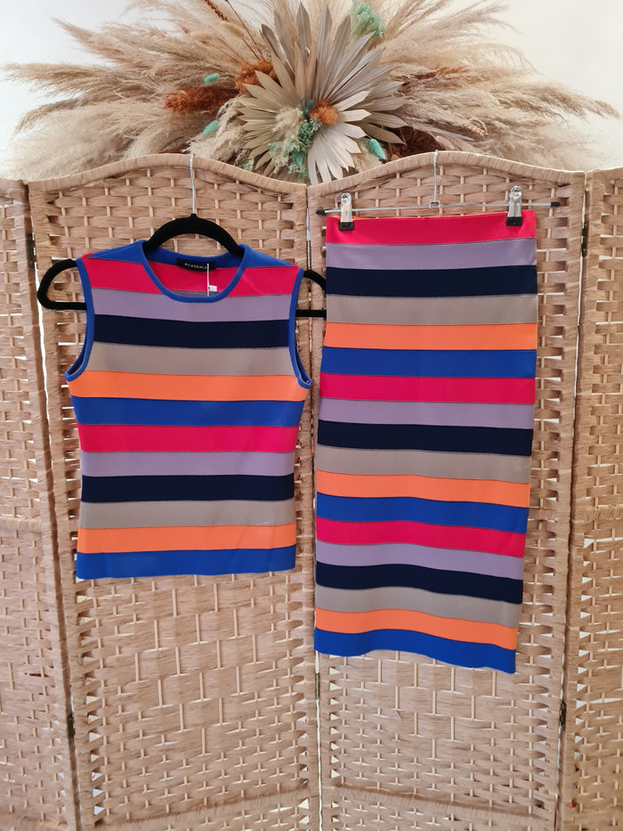 Academia Stripe 2 piece Small