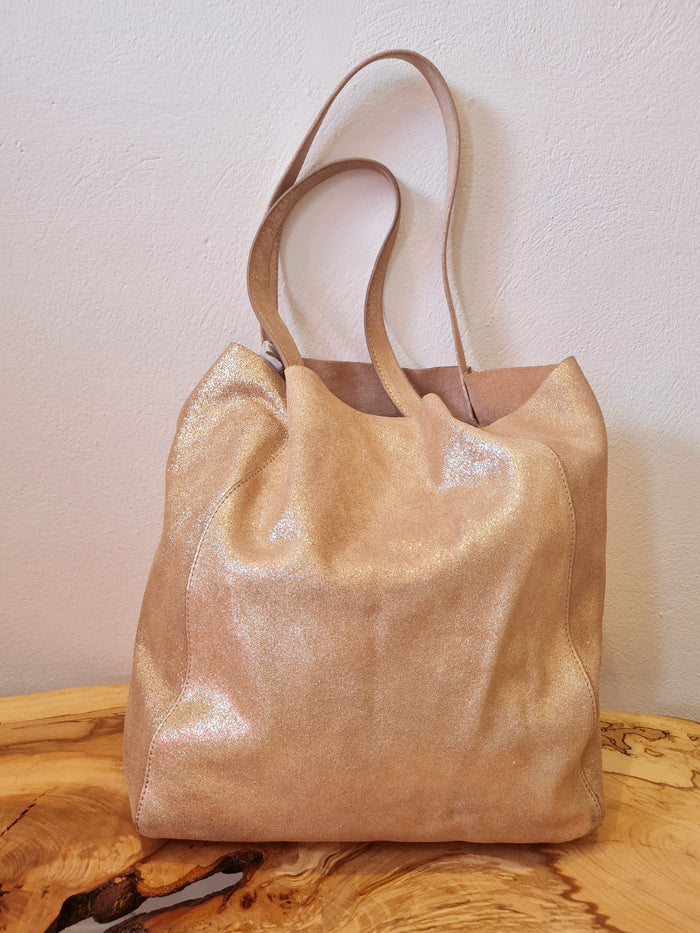 Accessorize Leather Gold Tote bag