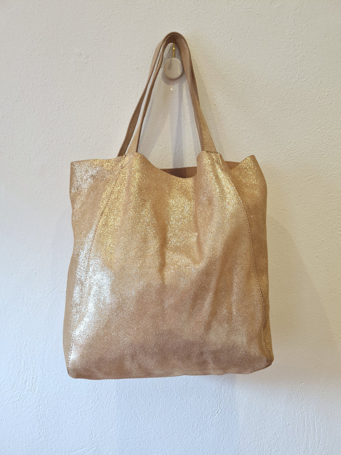 Accessorize Leather Gold Tote bag