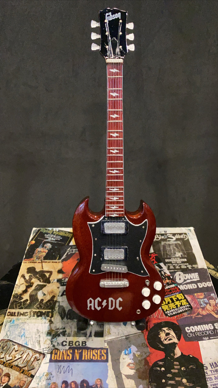 AC/DC Gibson SG Miniature Guitar