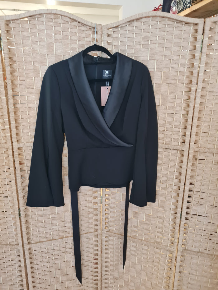 Adrianna Papell Satin Collar Top 14