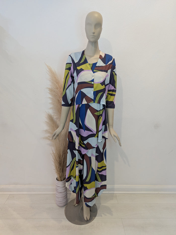 Alembika Multi Trouser 3 Piece Suit Size 2
