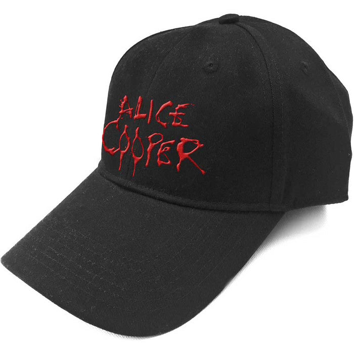 Alice Cooper Unisex Baseball Cap - Dripping Logo Rock Off