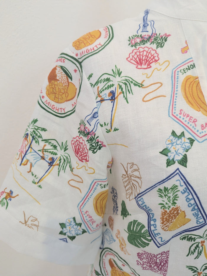 Aligne tropical printed mini dress 8