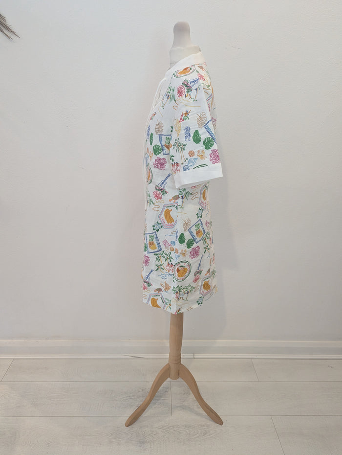 Aligne tropical printed mini dress 8