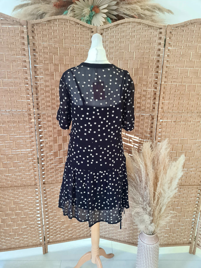 All Saints Black star dress S