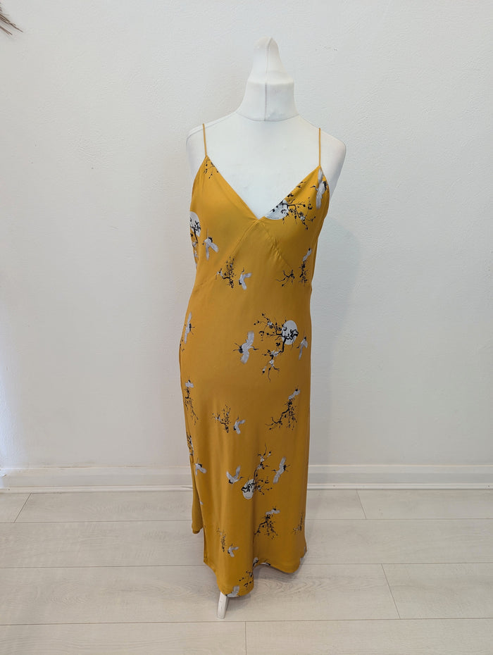 All Saints Mustard Slip Dress 14