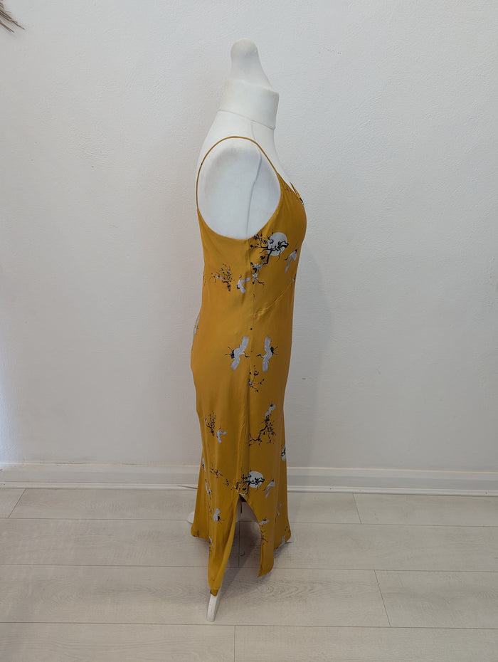 All Saints Mustard Slip Dress 14