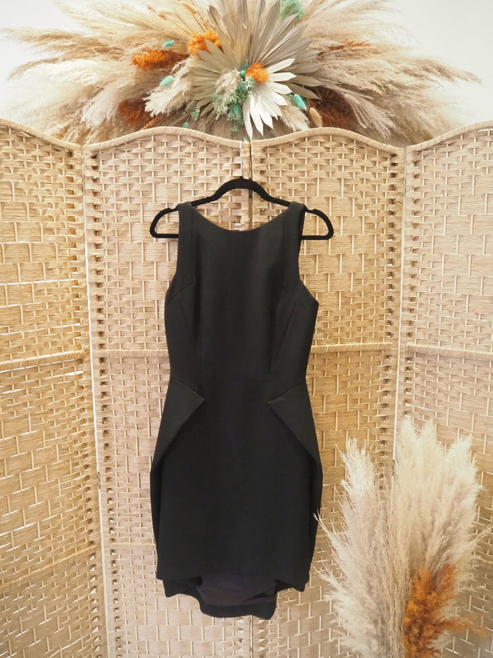 Amanda Wakeley Black Zip back Dress 10