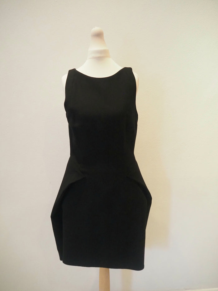Amanda Wakeley Black Zip back Dress 10