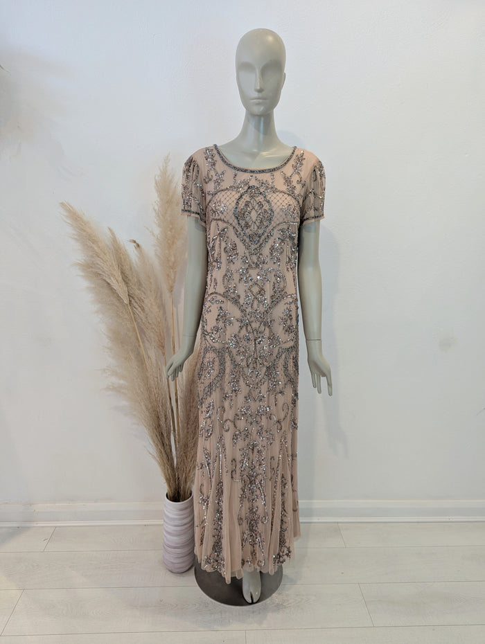 Amelia Rose Blush Embellished maxi 16