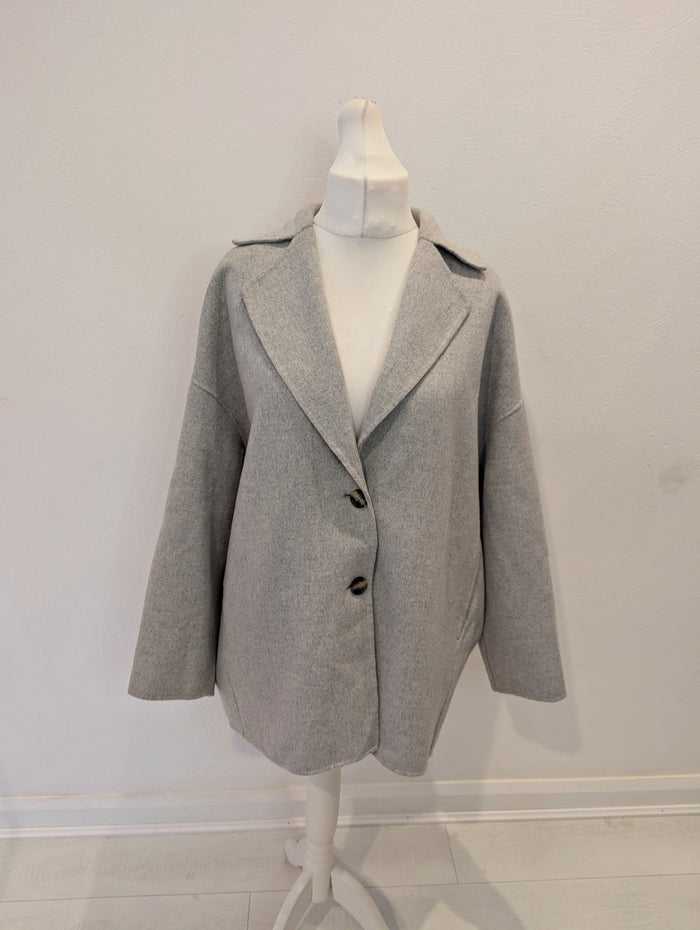 American Vintage Grey Wool Coat M/L
